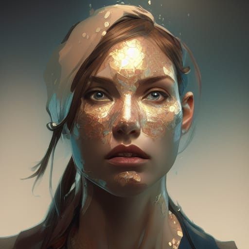 Hyperdetailed Portrait in Volumetric Lighting, 8K