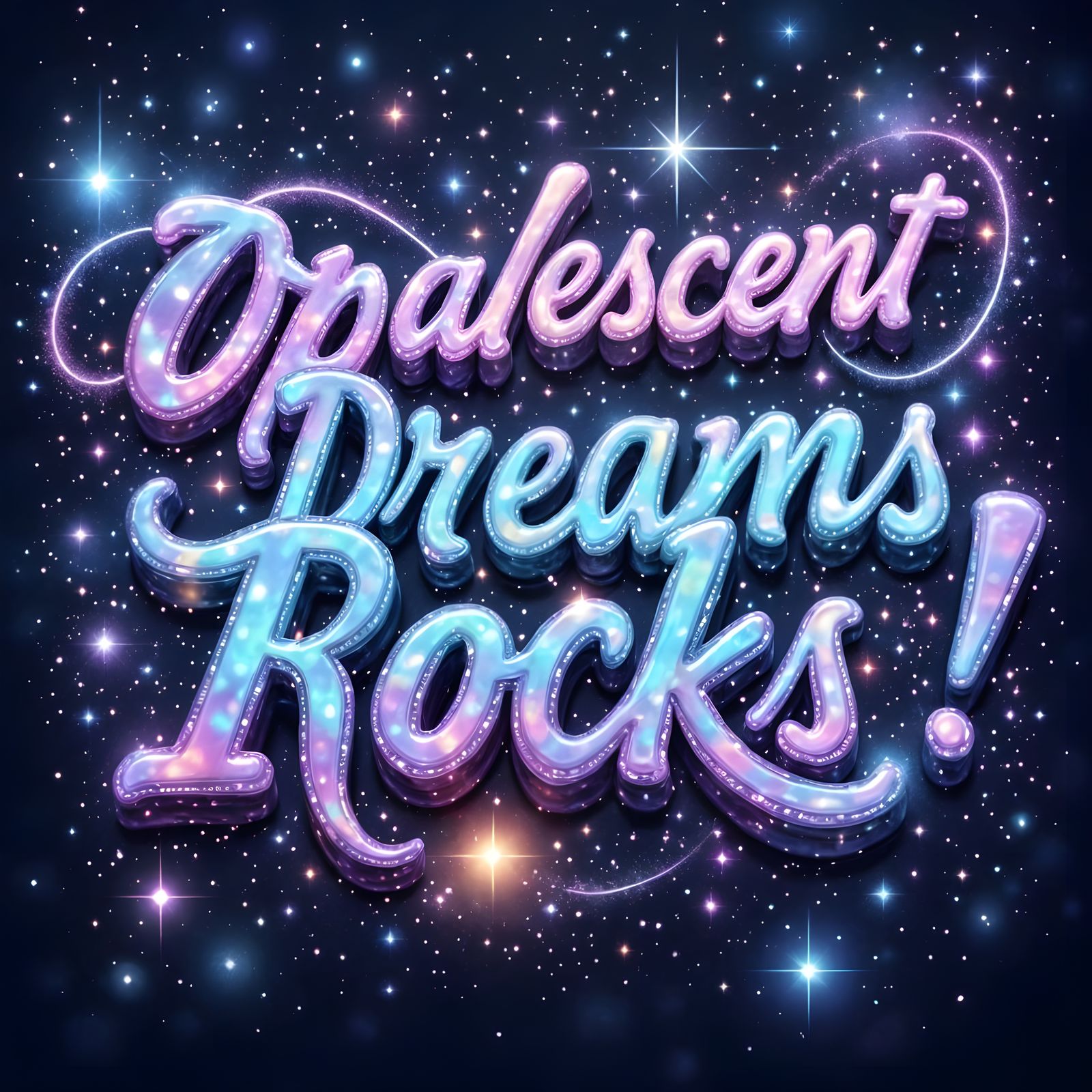 Opalescent Dreams Rocks! - AI Generated Art