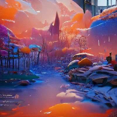 Fantastical Matte Painting with Intricate Details