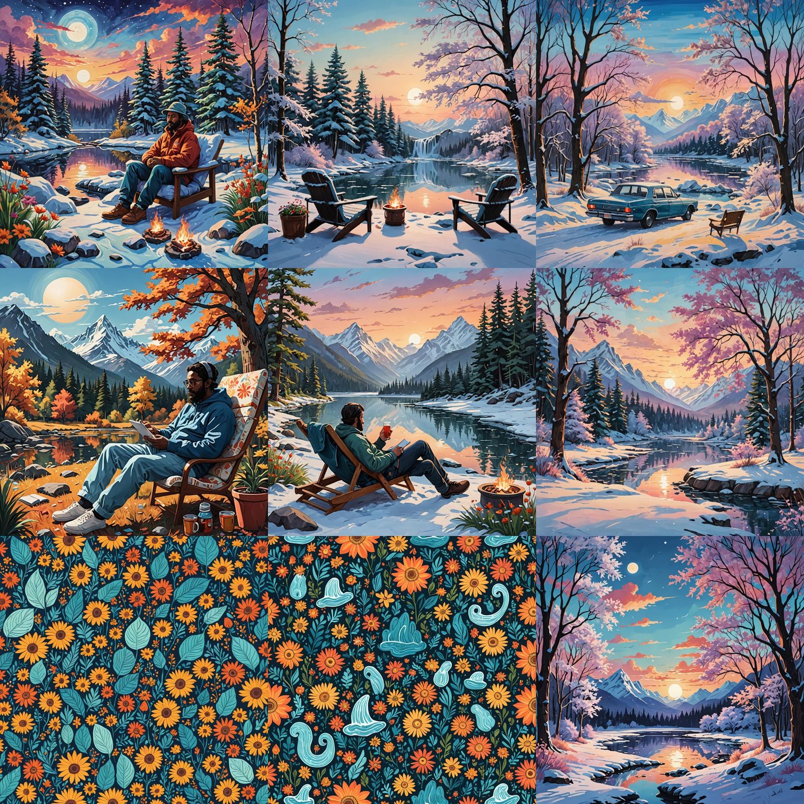 Artistic Expression of Chill: AI Interpretation