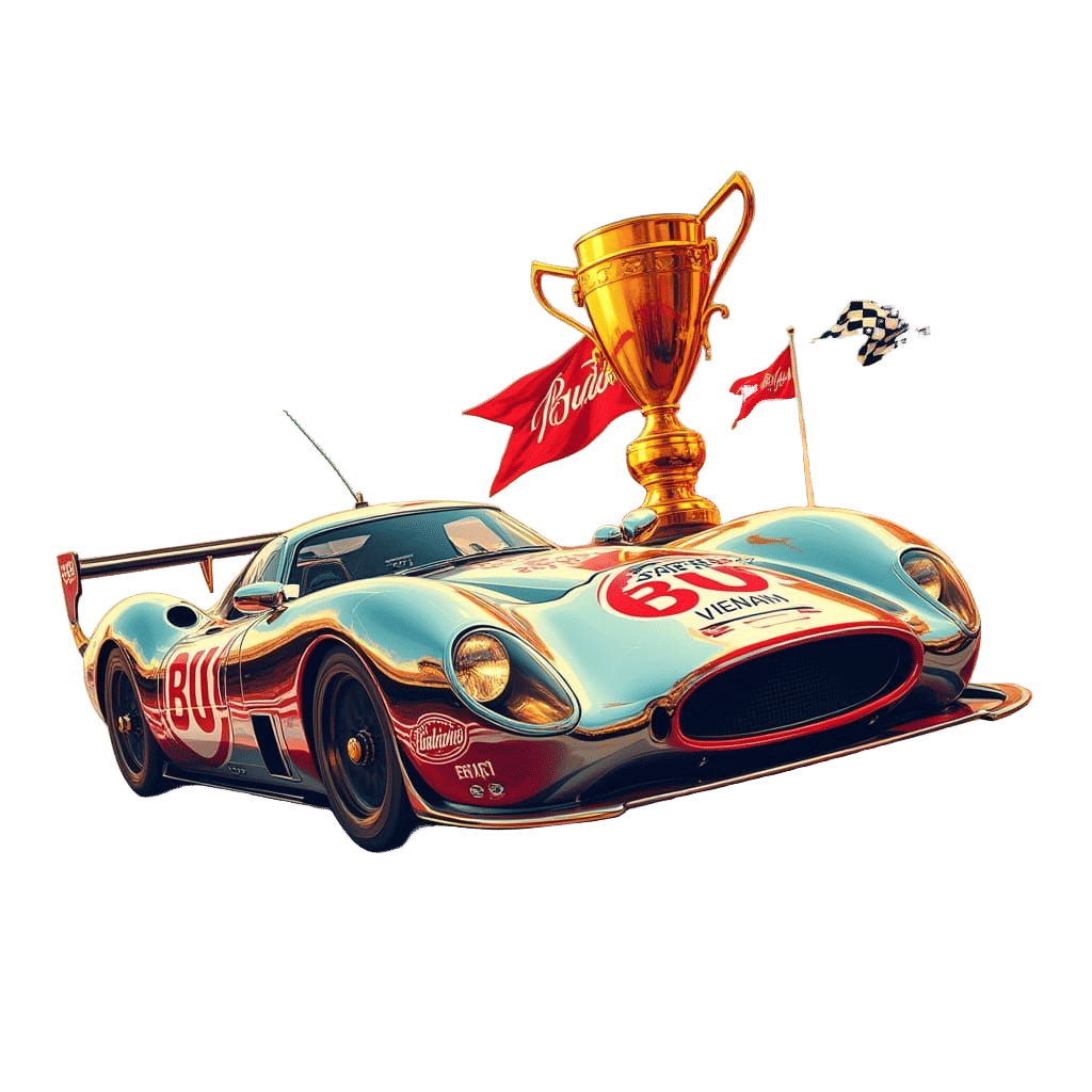 Fast Car Named BU Vietnam Racing to Budweiser Beer