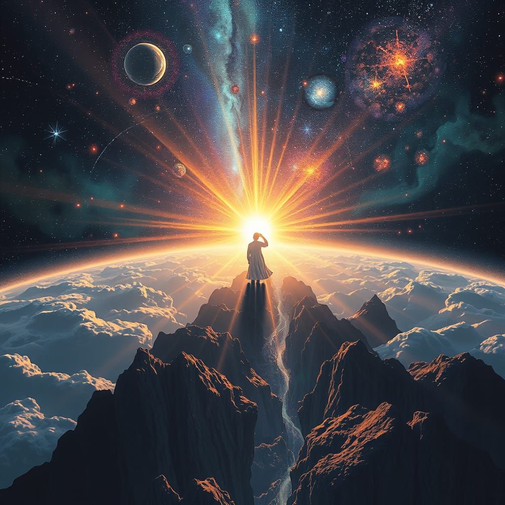 Astral Light Between Worlds: Holographic Mixed Media