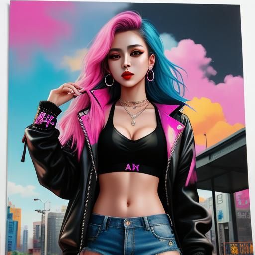 Mean Girl Celebrities as College Students: Graffiti Art