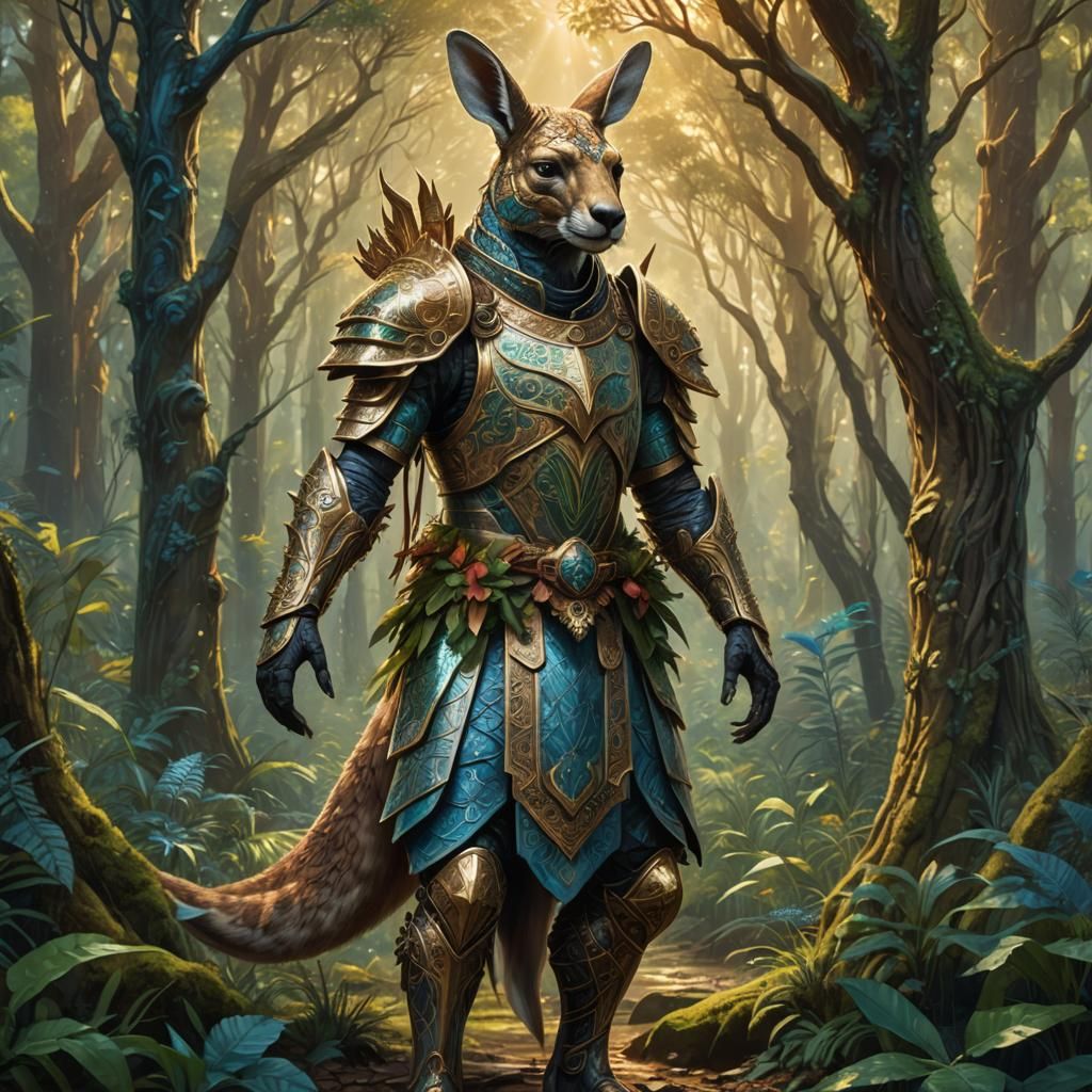 Mystical Warrior in Ancient Armour