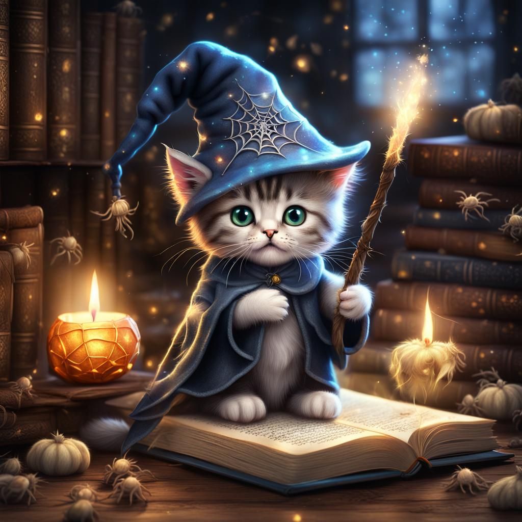 The little wizard Cat tried to guide us, but his spell went ...