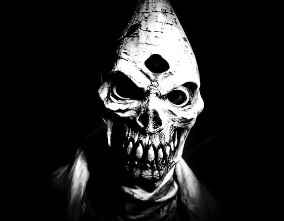 Surreal Macabre Figure Emerges into a Haunting Bedroom Scene