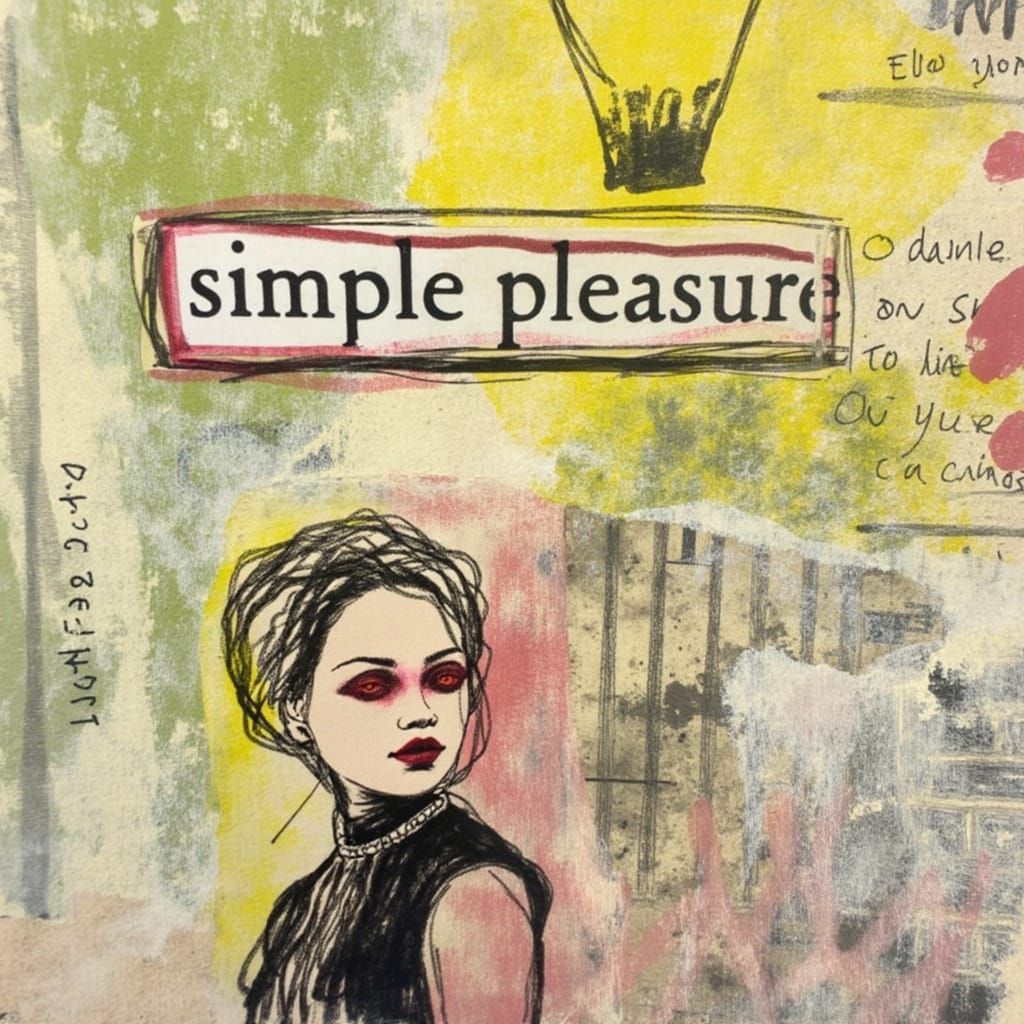 Simple Pleasures Captured in Mixed Media