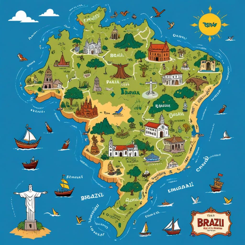 Map of Brazil ... according to A.I.