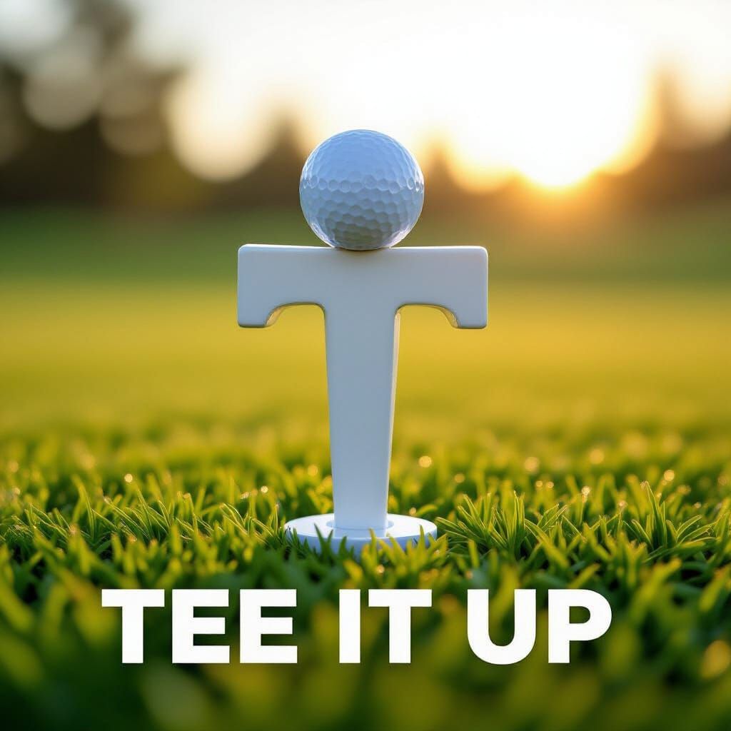 Golf Tee Shaped Like the Letter T