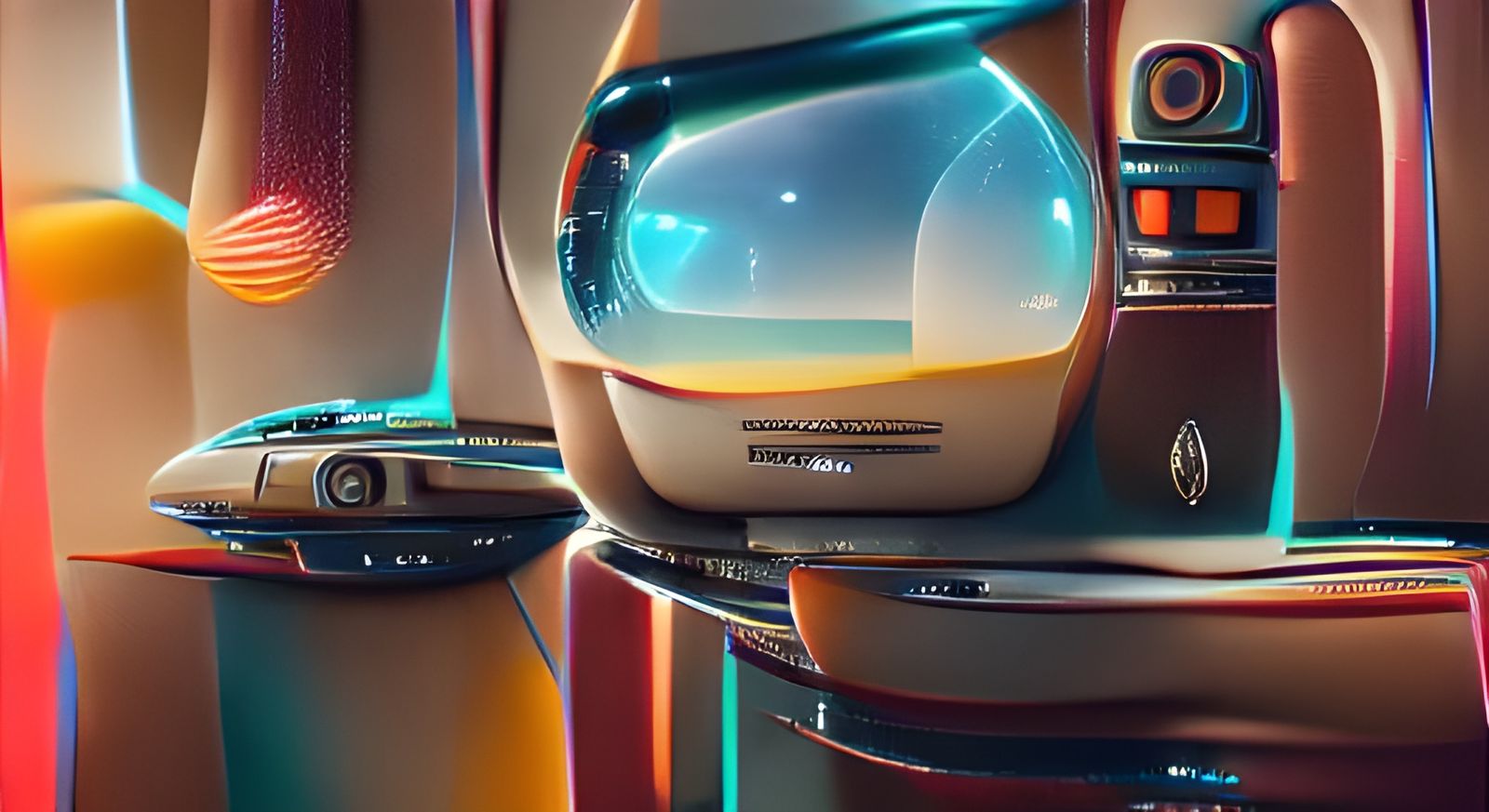 Retrofuturistic Design in 8K Resolution