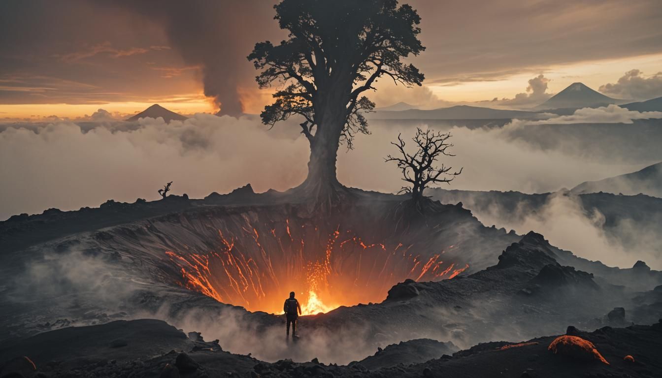 Eerie Surrealism: Volcanic Island's Edge in Cinematic Horror