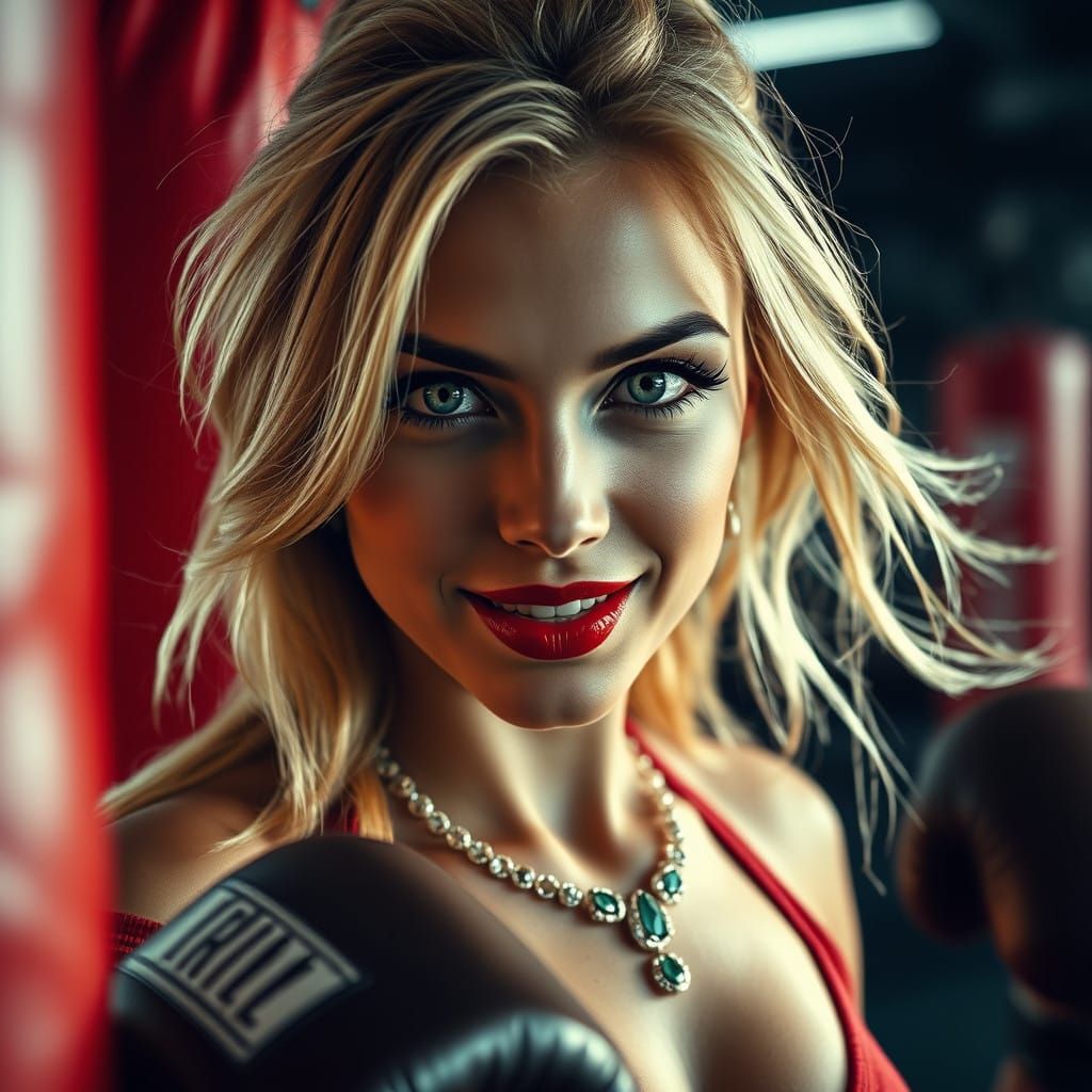 Elegant Warrior in Cinematic Glory