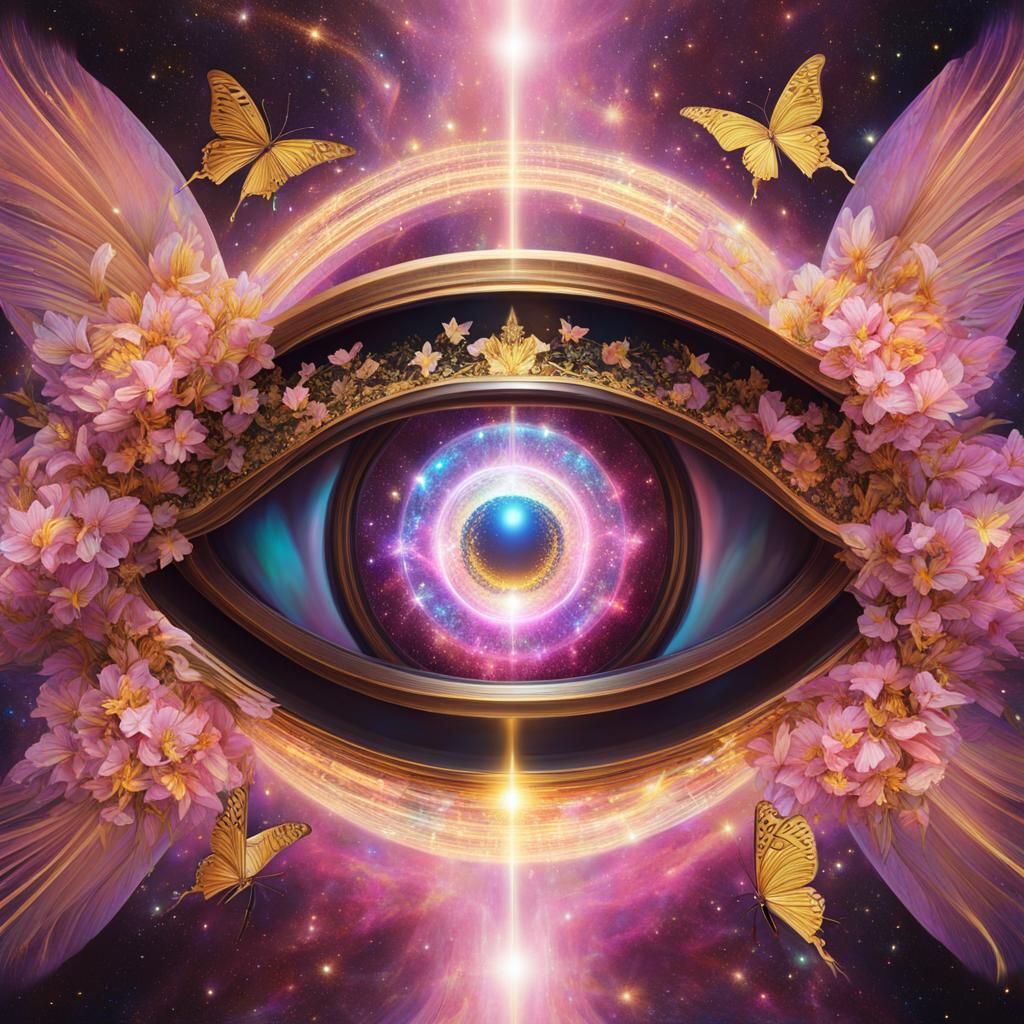 Electric Eye: Holographic Cosmic Illustration