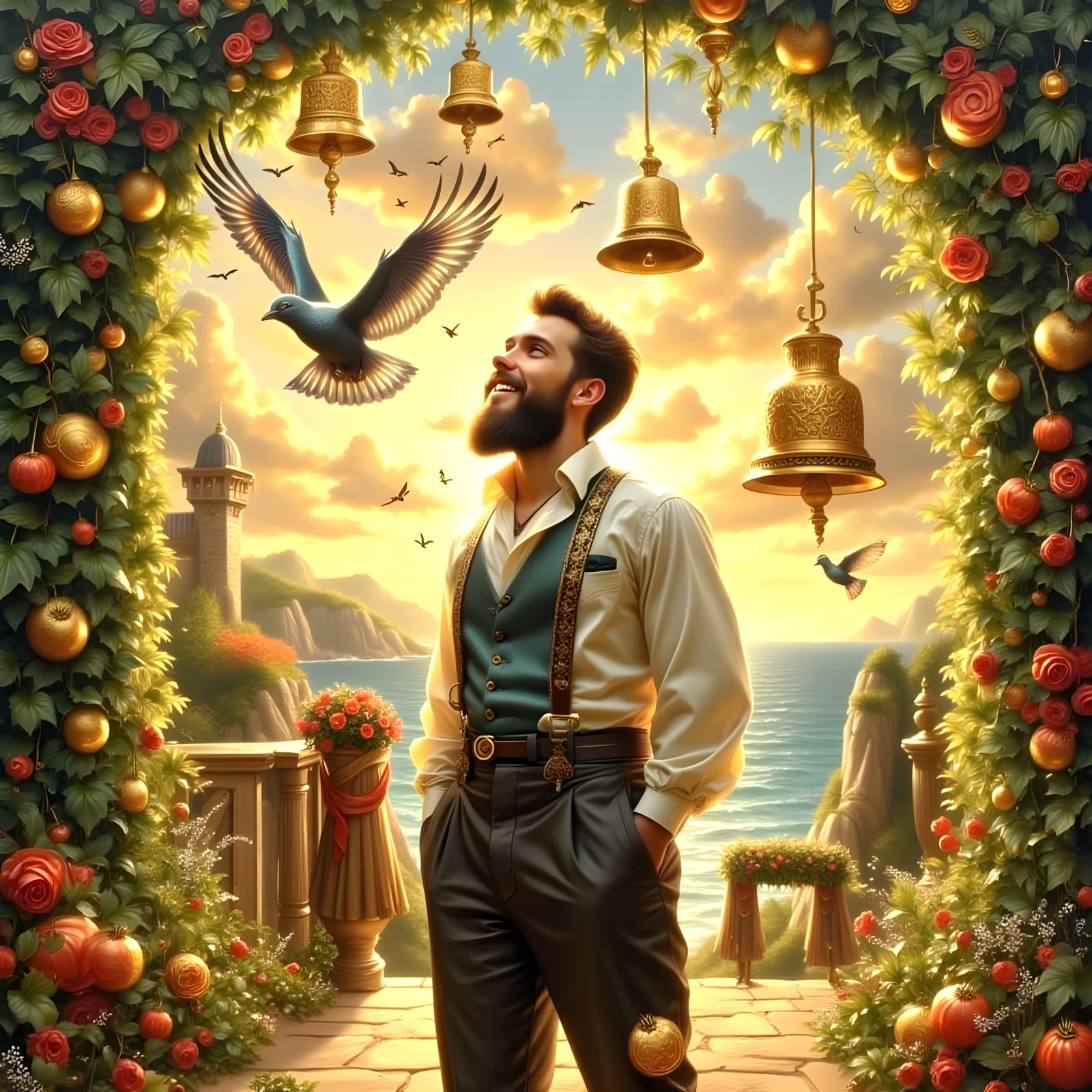 Vibrant Book Cover with Flowing Designs