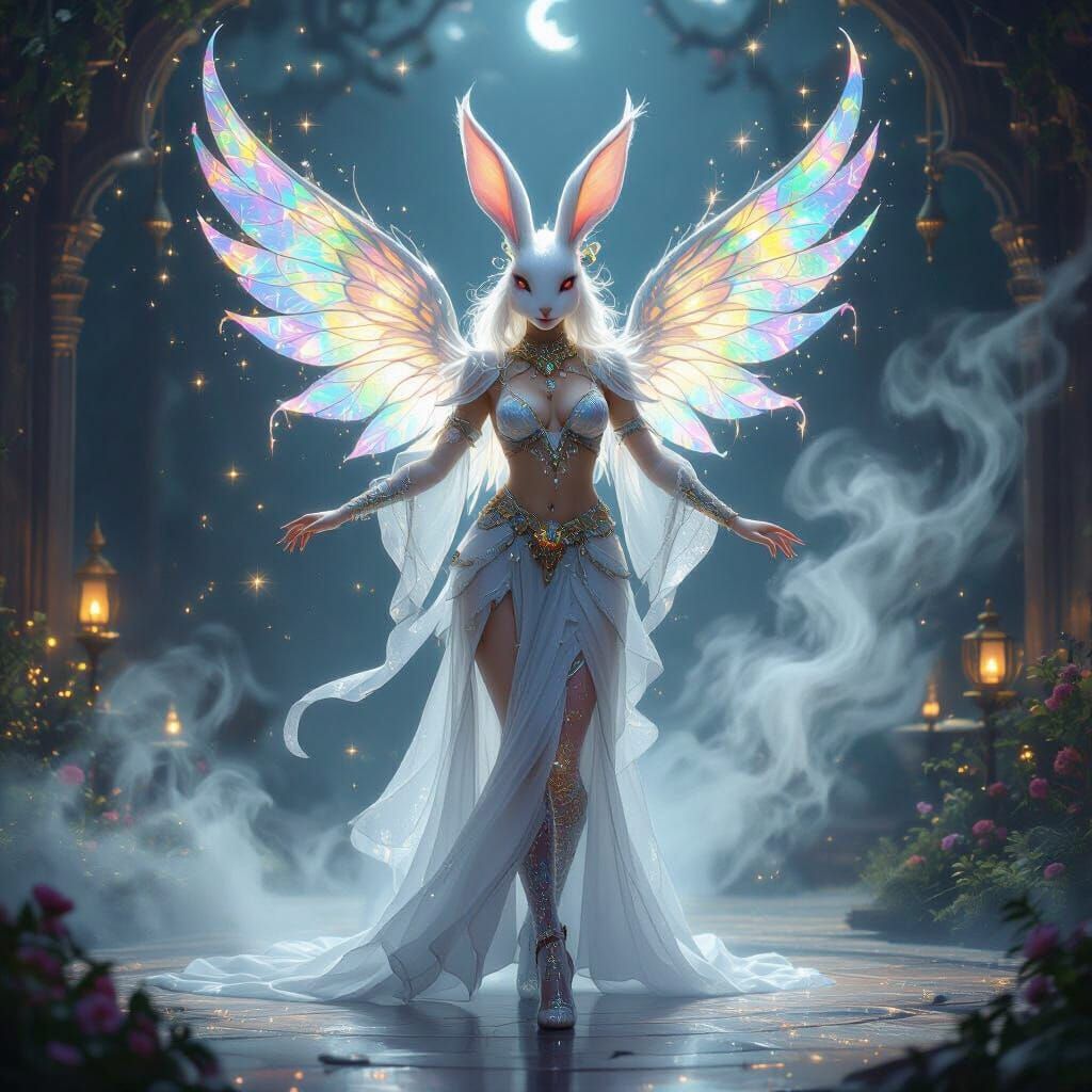 Mystical Pukah Goddess Emerges in Dreamlike Fantasy