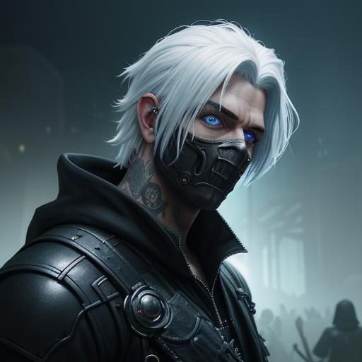 Teenage Boy at Metal Concert in Fantasy Realism