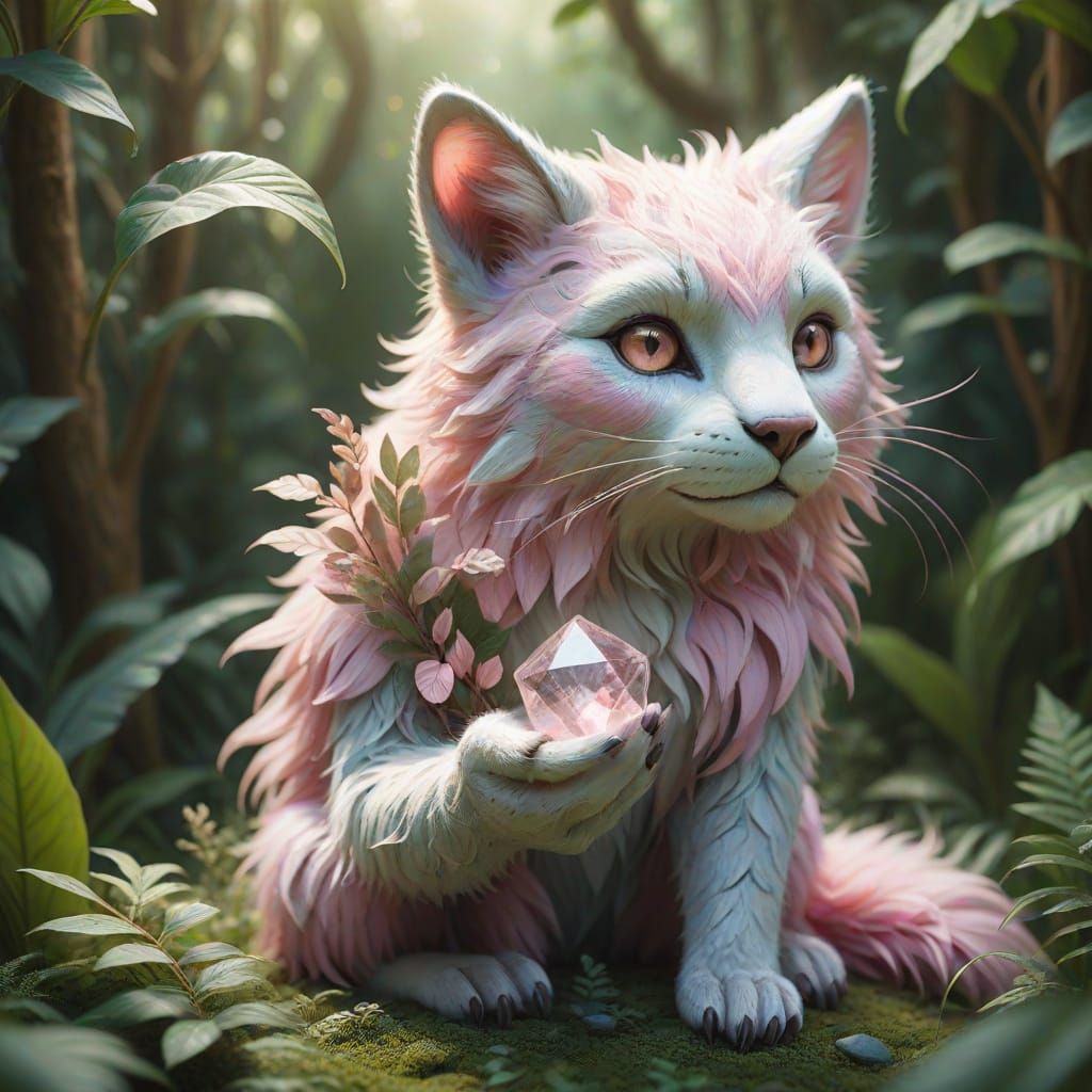 Rîthmöglyph, a type of rodent with pink fur,