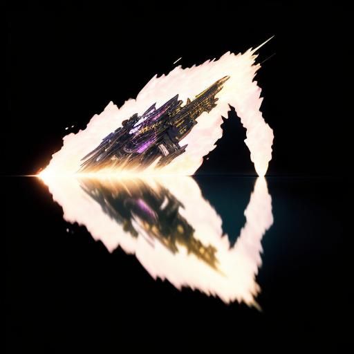 Heroic Manga Girl in Futuristic City, Anime Key Visual