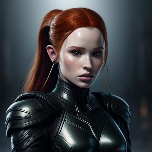 Madelaine Petsch as Elf in Tactical Suit