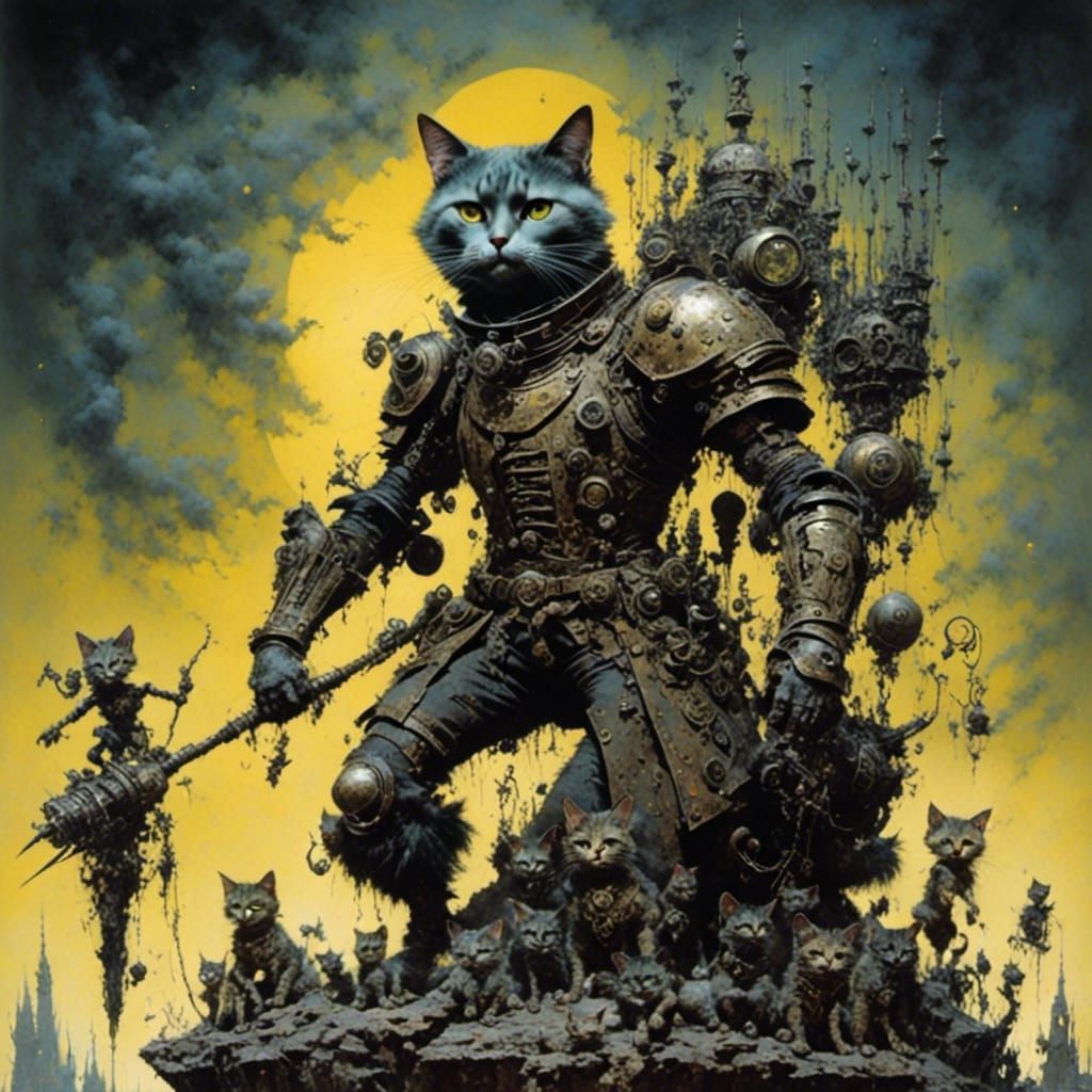 AI Generated Cat Image from LoRA Model