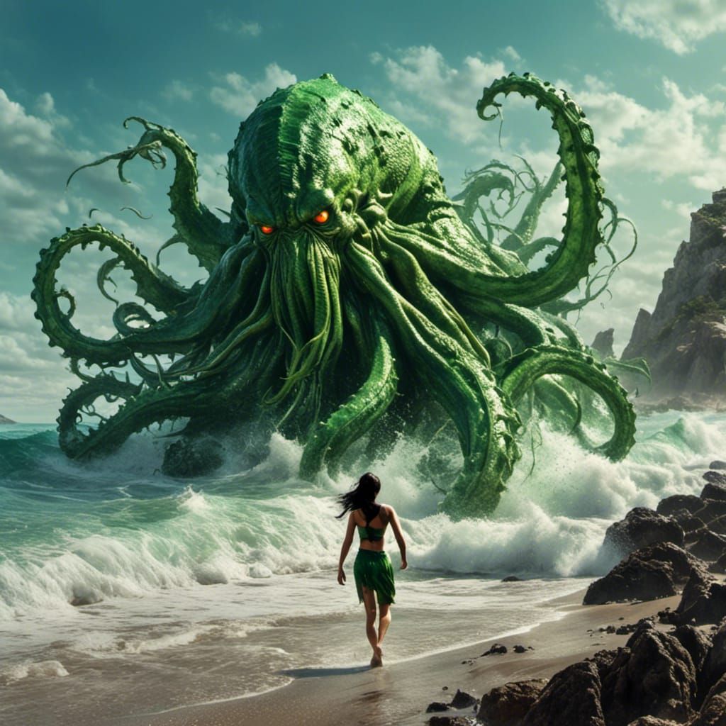 Cthulhu Emerges: A Digital Matte Painting