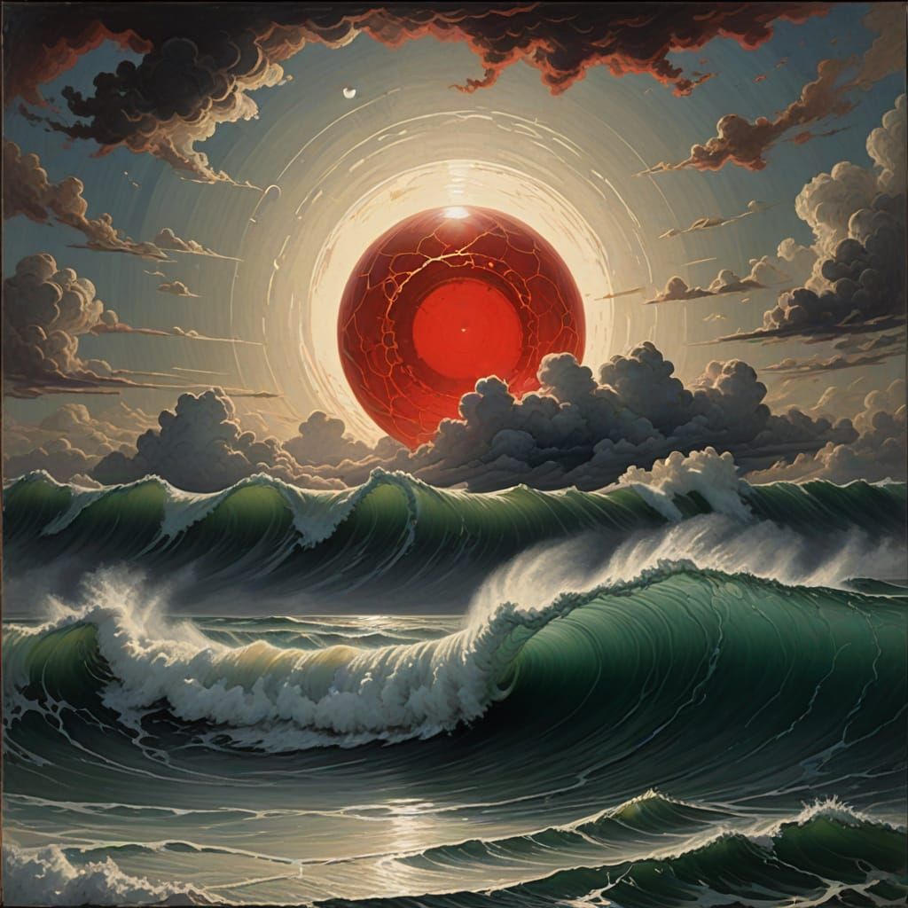 Surrealistic Red Light Portraits in a Wave of Ethereal Light