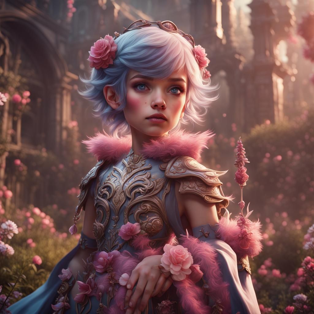 Girly Boy: Detailed Matte Painting in Fantasy Style