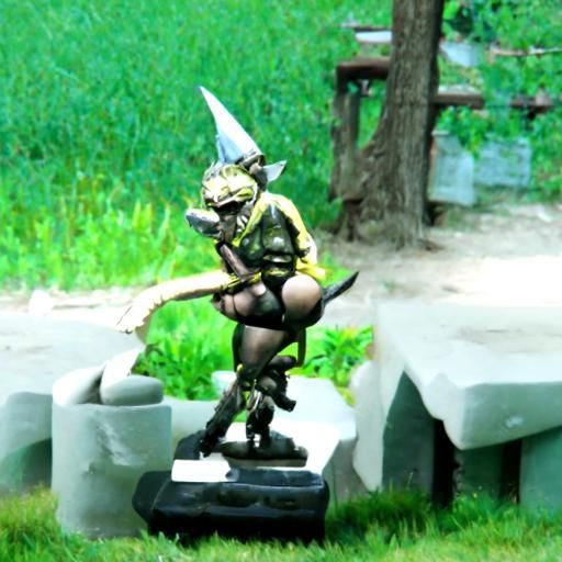 Fantasy Goblin Warrior Ready For Battle