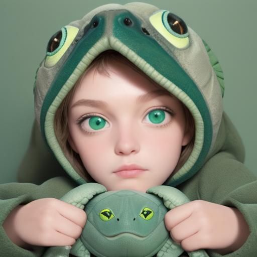 Green Fleece Plush Sea Turtle Toy