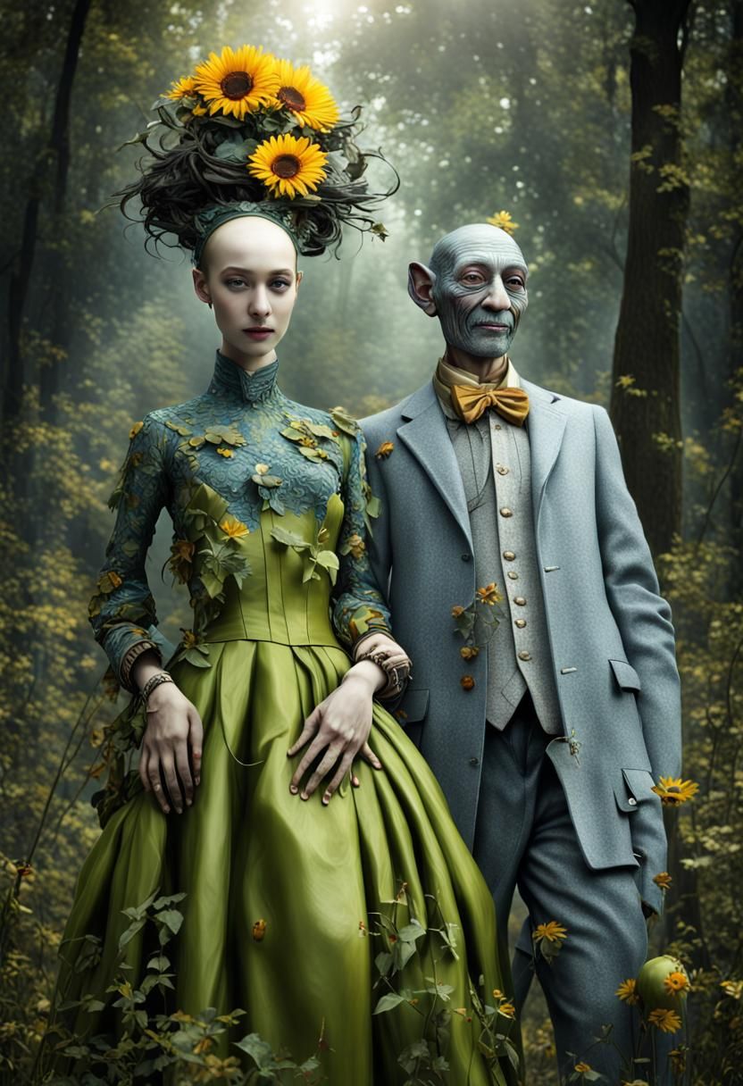 Photorealistic Aliens in Fashionable Attire: Hyperrealism