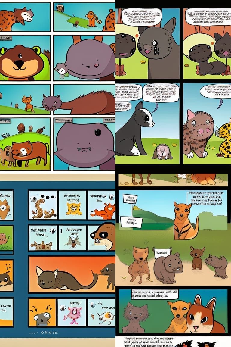 Comic about animals