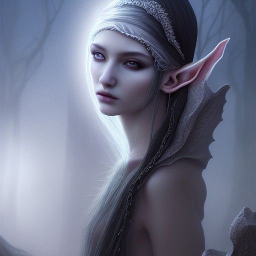 Half Blind Elf Princess With Big Ears