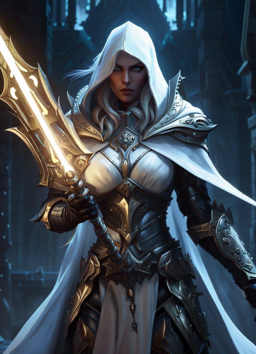 Nordic Death Knight in Dark Fantasy Style