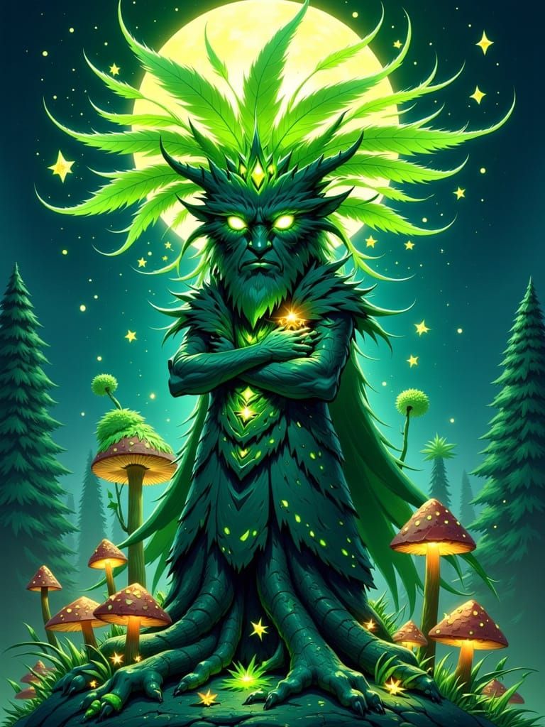 Anime Treant Guardian of Moonlit Grove