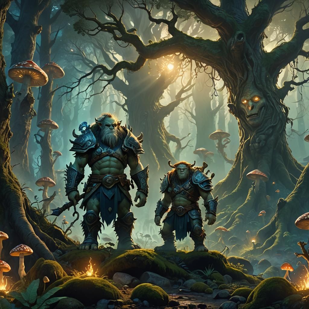 Troll Hunters Victorious in Mystical Forest