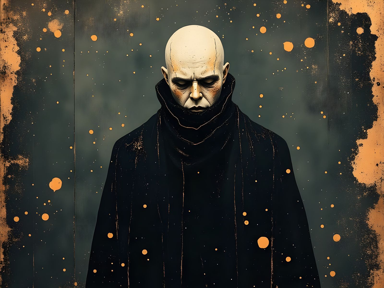 Classic Vampire Portrait in Divine Oil Style