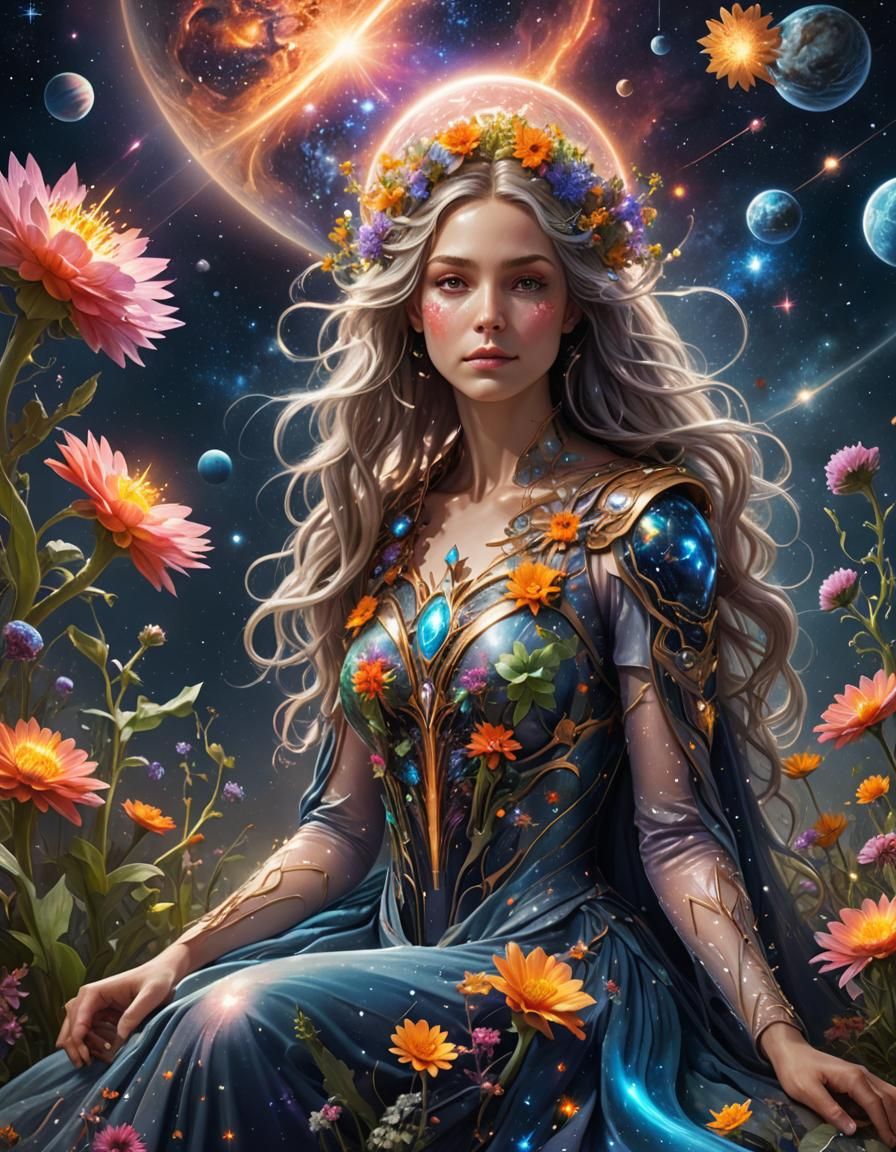 Cosmic Astral Botanist in a Distant Garden