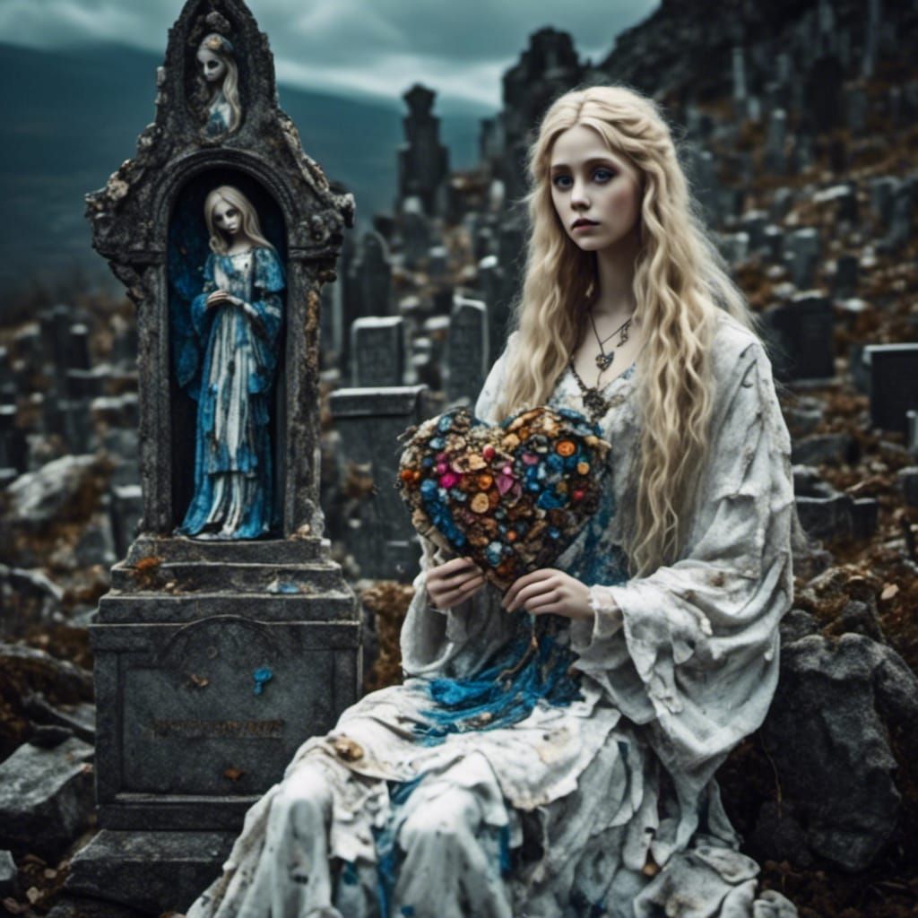 Aphrodite, Goddess of Love in Macabre Style