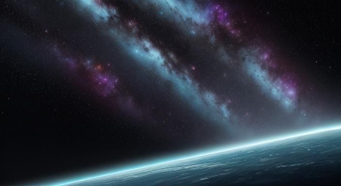 Hyperrealistic Portrait of a Cosmic Black Hole