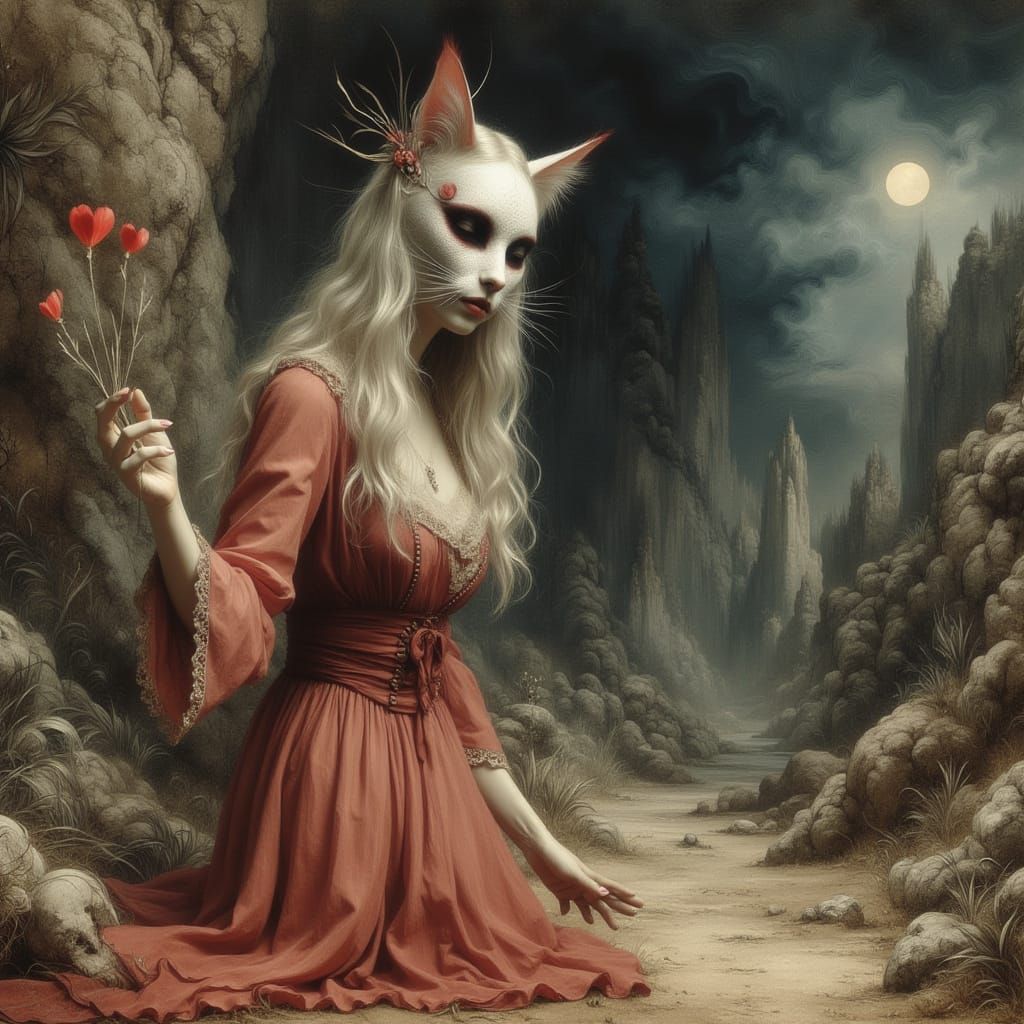 Fae Queen Raising Dead Beside Cliffside