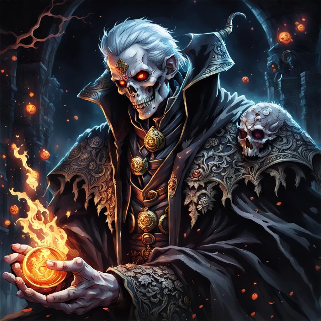 Baron Chillgrave: Hyperrealistic Anime-Inspired Necromancer ...