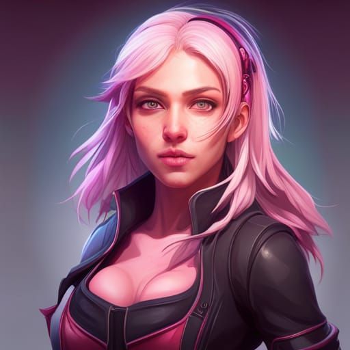 Innocent Girl Portrait in Hyperdetailed Concept Art