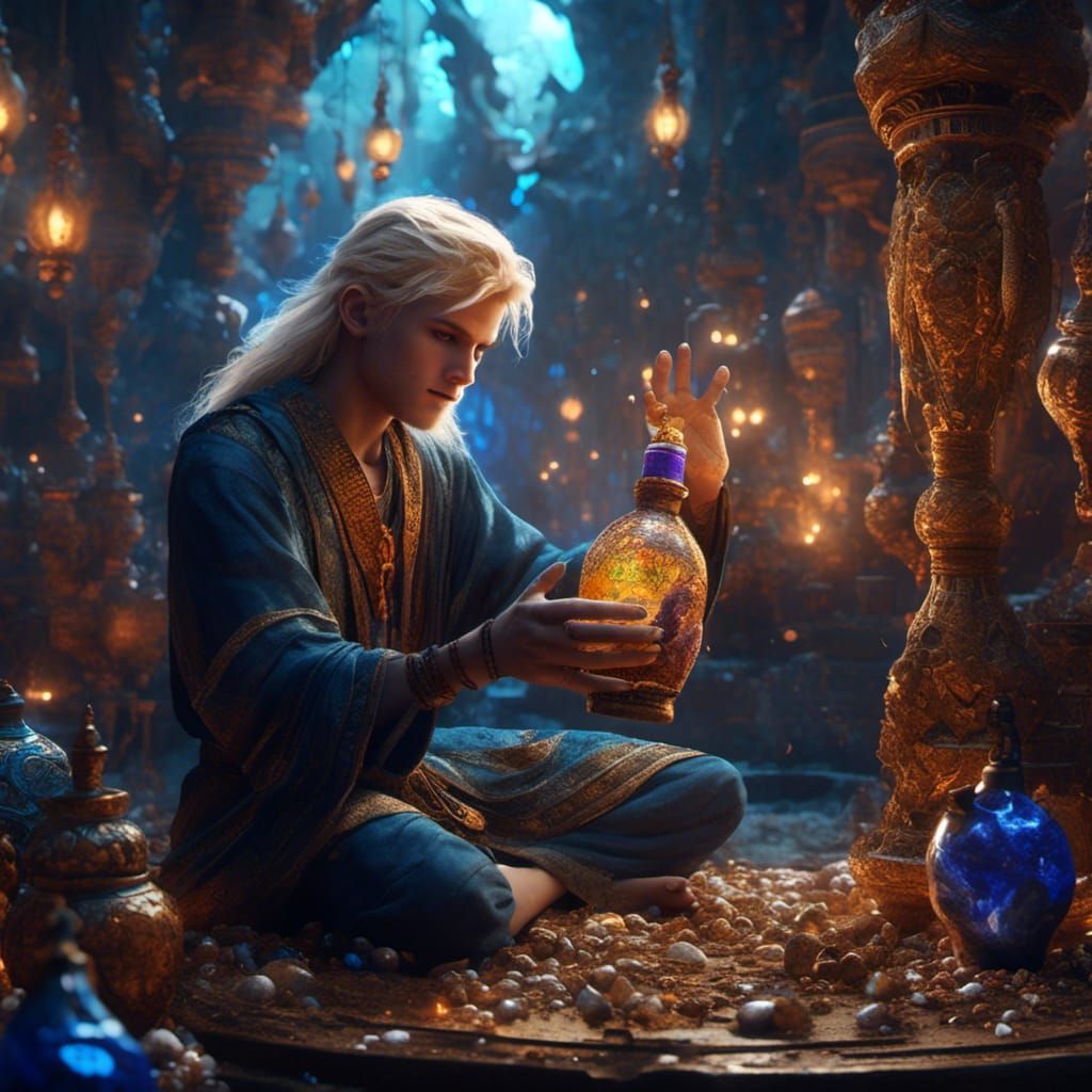 Teenager's Wish: Djinn Released in Matte Painting Style