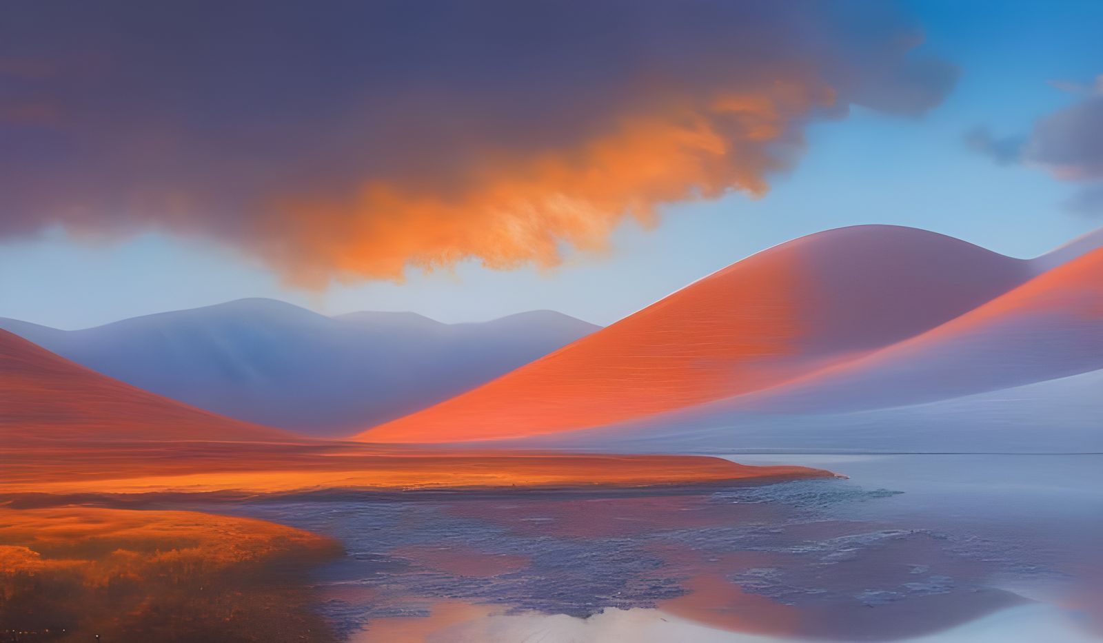 Dreamy Abstract Art with Magical Particles