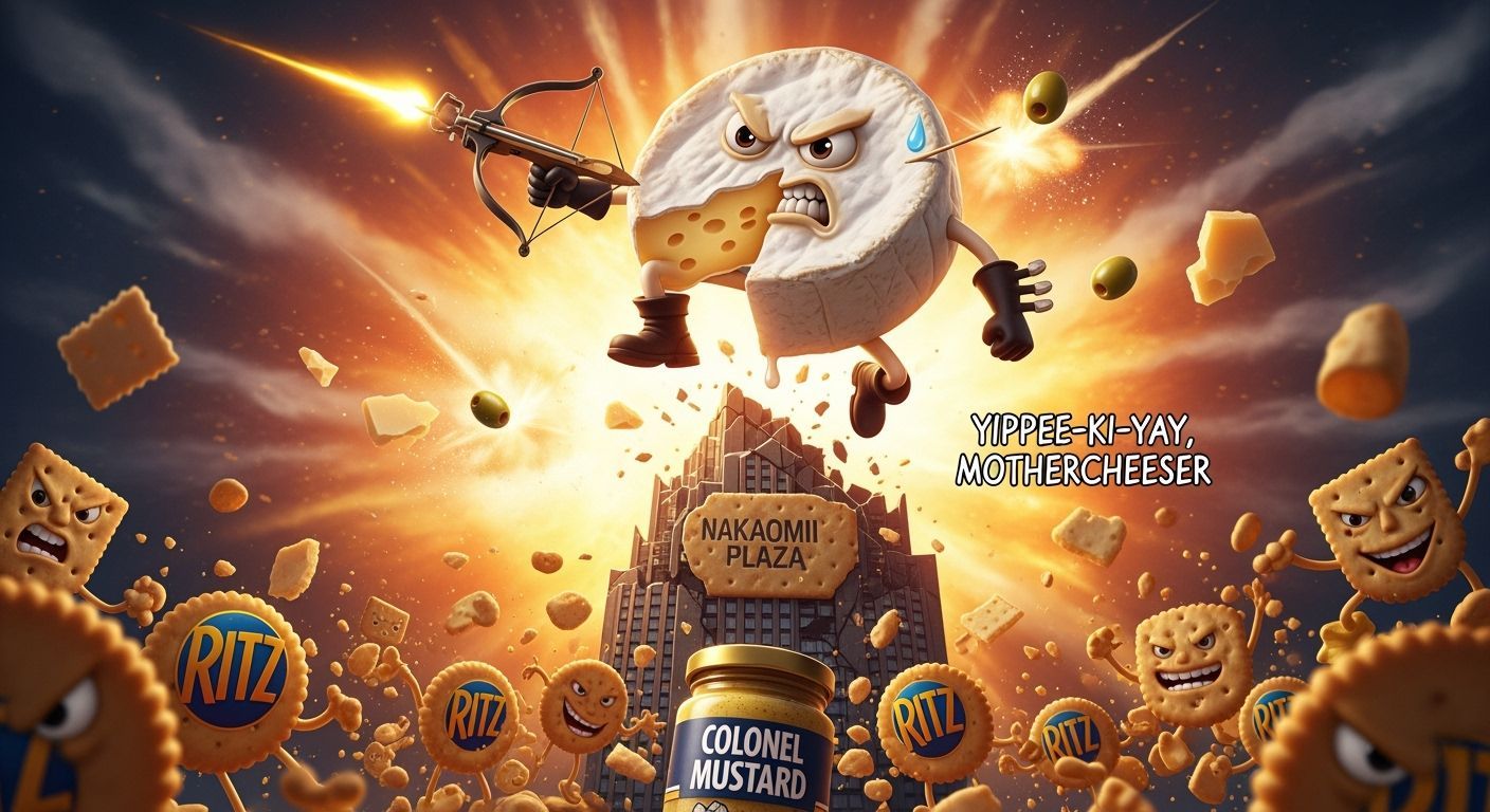 Brie Hard: Cheese Wheel Action Hero