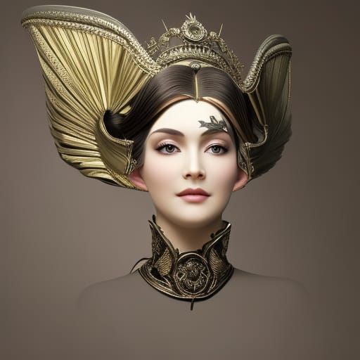 Steampunk Portrait of Maude Fealy in Anime Style