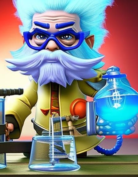 D&D Gnome mad scientist