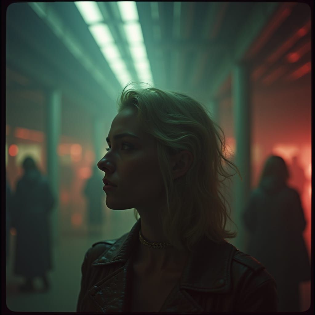 Epic Cinematic Film Still in Vignette