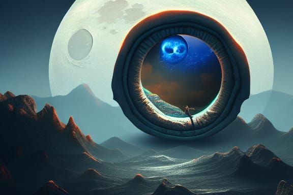 Eye of the Moon Portal: Fantasy Concept Art