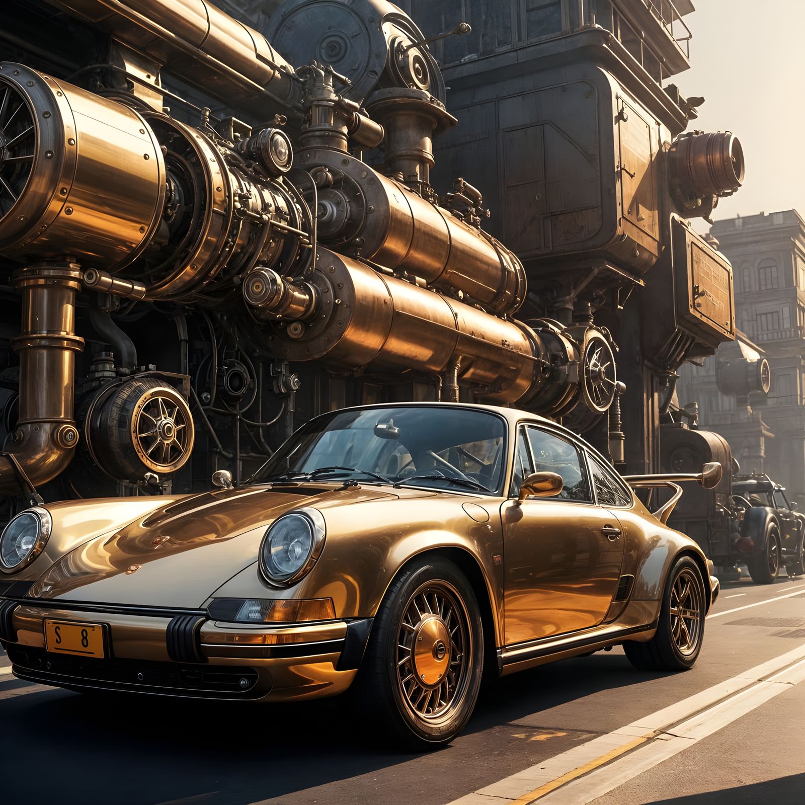 Steampunk Porsche Gemballa Speeds Down the Autobahn